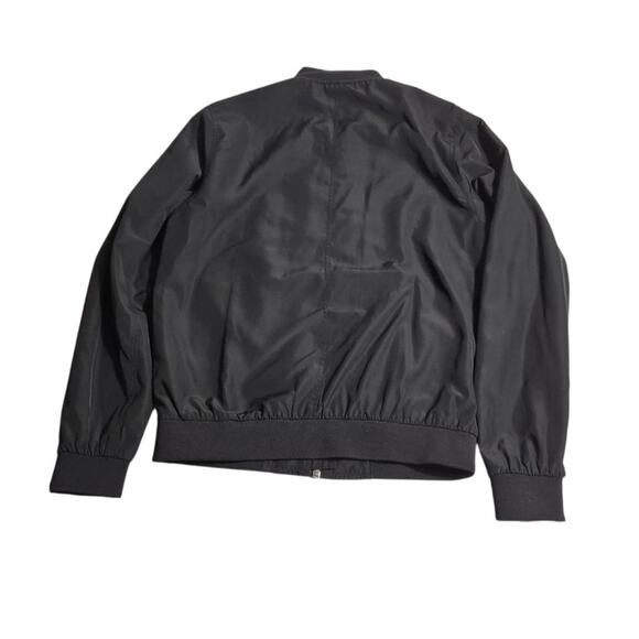 Mens TopMan Black Bomber Jacket Size Small - Picture 3 of 8